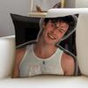Charming SShawn MendesS Cushion Cover Breathable and skinfriendly linen pillowcase square removable and washable cushion
