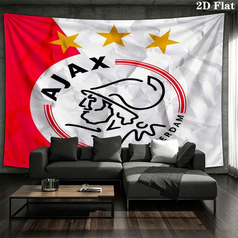 AFC Ajax Custom Name Wall Tapestry Aesthetic Wall Hanging Printed Fabric Blanket Decorative Tapestries for Bedroom Living Room Home Decor