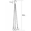 40cm Imitation Rattan Hanging Basket Flower Pot Chain With 3 Hooks Basin Hydroponic Plants Plant Grow Basin Home Garden Decor