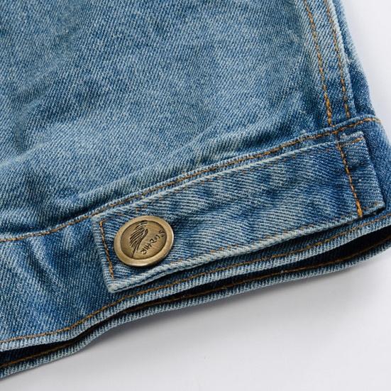 Рваные без рукавов Однобортные карманы больших размеров Сплошной цвет с лацканами Уличная одежда в стиле хип-хоп Мягкий джинсовый кардиган