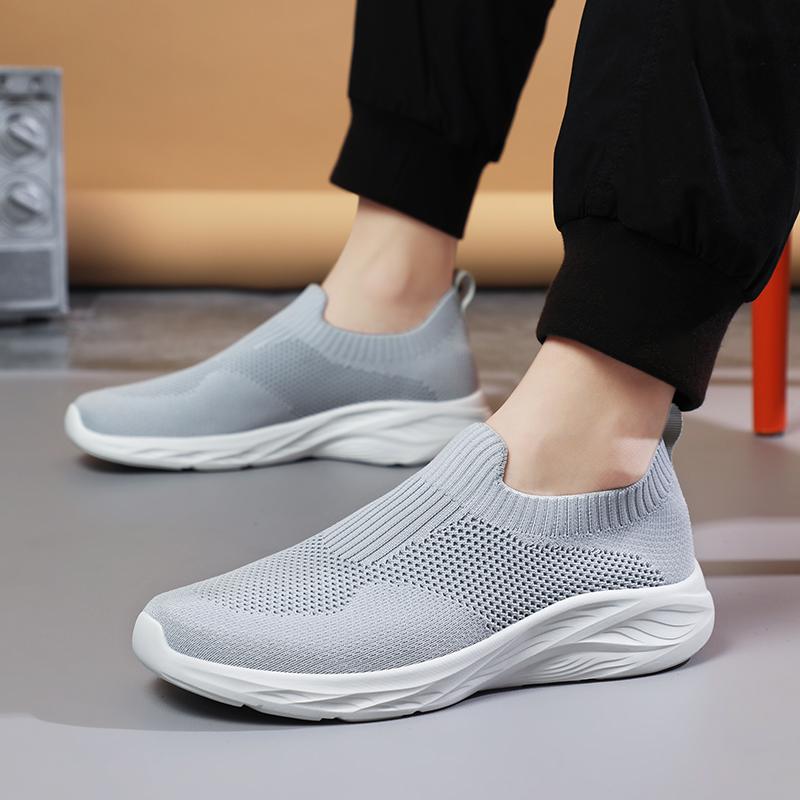 Fashion Men's Sneakers High Quality Mesh Elastic Lightweight Hiking Sports Hot Selling Casual Shoes for Men Autumn Mens Running Shoes