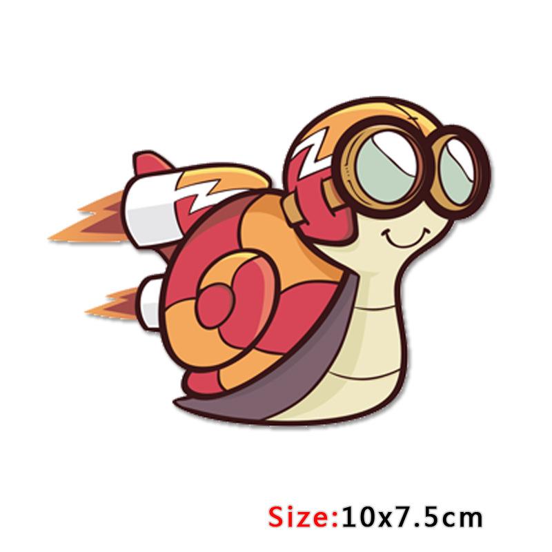Классический дизайн, забавные наклейки PSSHH Snail Turbo, виниловые наклейки для мотокросса, светоотражающие гоночные наклейки, украшение для автомобиля
