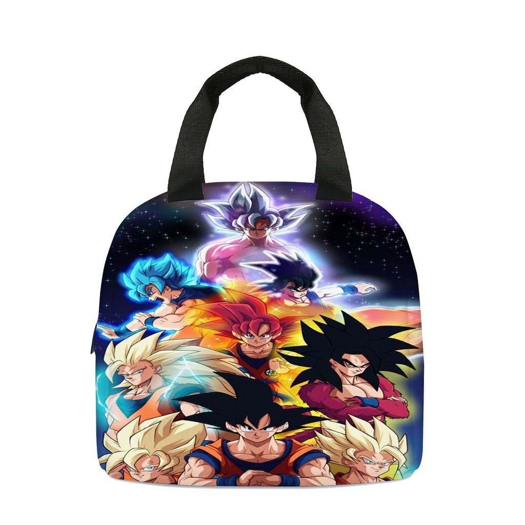 Изолированная сумка-ланчбокс Dragon Ball, компактная, складная, для переноски бенто, для студентов и путешественников