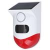 Motion Sensor Alarm Solar Sound and Light Alarm Wireless IP67 Intelligent Outdoor Alarm with Built In Battery for Farm Outdoor