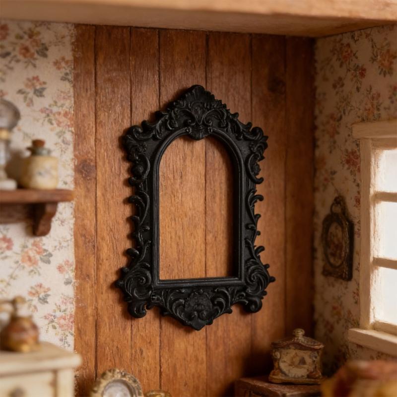 Художественные Резные Миниатюрные Фоторамки Для DIY Кукольных Домиков, Декора И Поделок