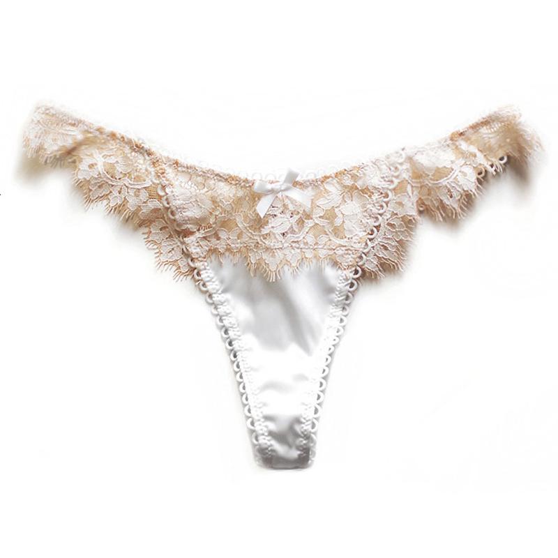 CINOON Sexy Eyelashes Lace Panties Women Underwear Low-waist Lingerie Embroidery Breathable Underpants Female G String Intimates