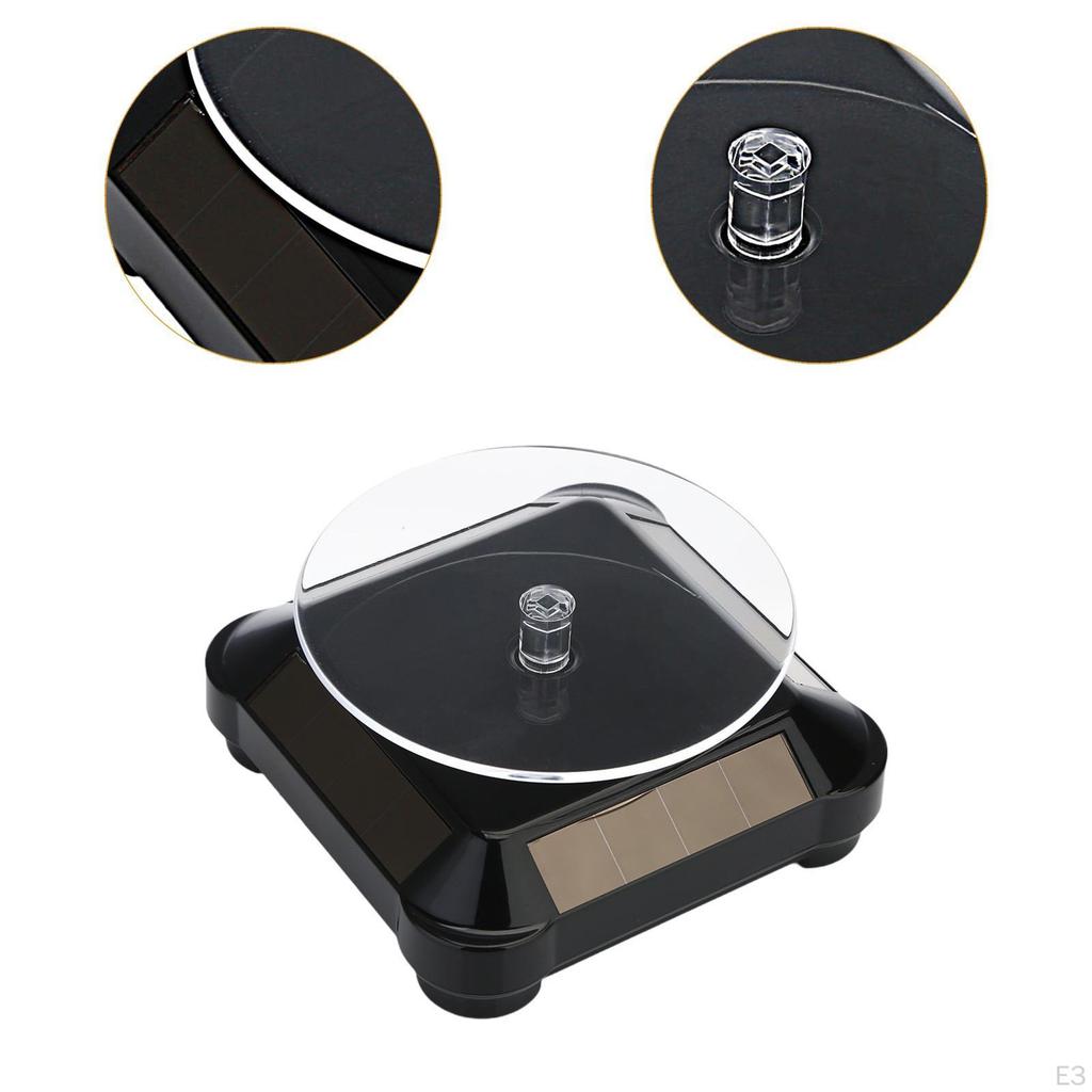 Вращающийся на 360° стенд для ювелирных изделий, многоцелевой, работающий на солнечной энергии