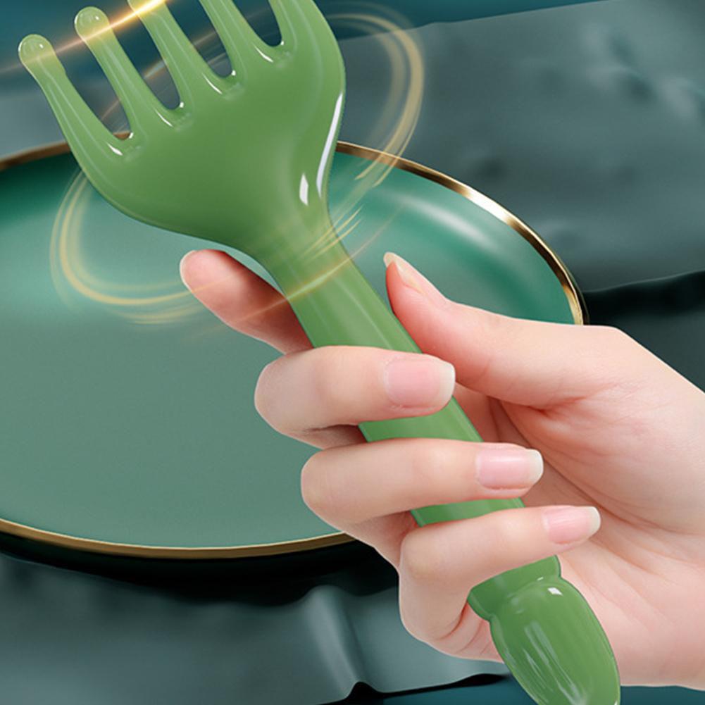 Natural Golden Sandalwood Five-Claw Scalp Massager Back Sha Massage Care Meridian Tool Handheld H1T5