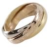 Trinity Ring K18 Gold (YGxPGxWG) #5.4(US Size) 7.1g Women Used