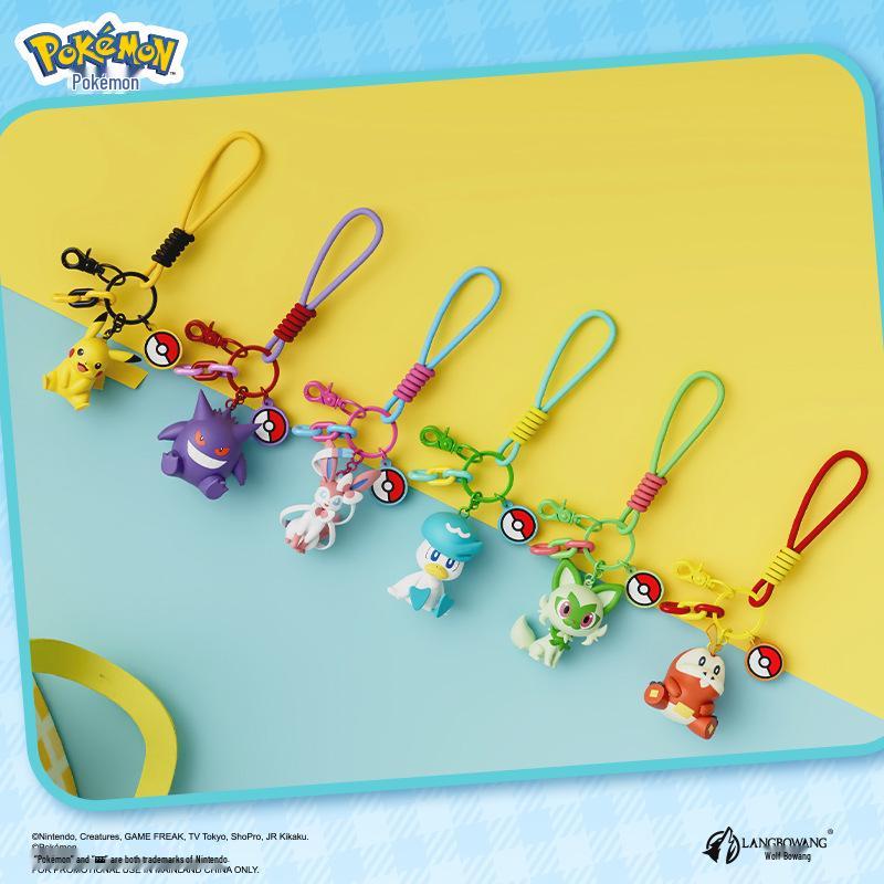 Оригинальный ароматический кулон Pokémon: Брелок для рюкзака с Пикачу и Генгаром