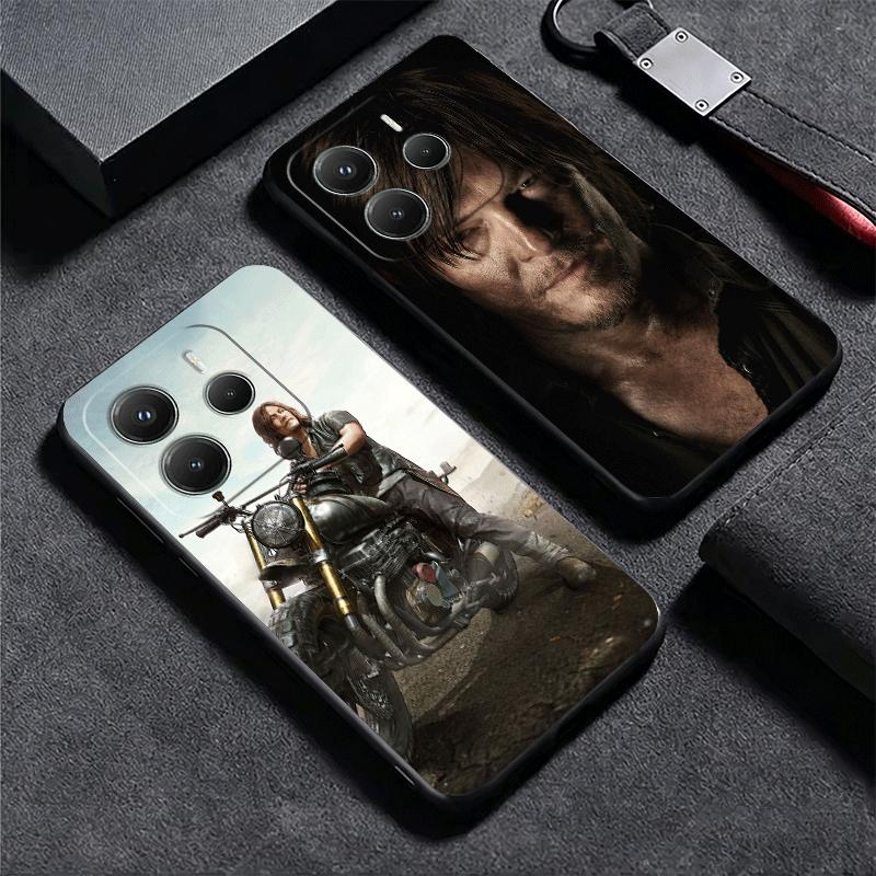 The Walking Dead Daryl Dixon Soft Phone Case for Xiaomi Redmi Note 12 13 14 15 Pro Plus 11 12S 11S 11T 10 4G Black Cover Back Sh