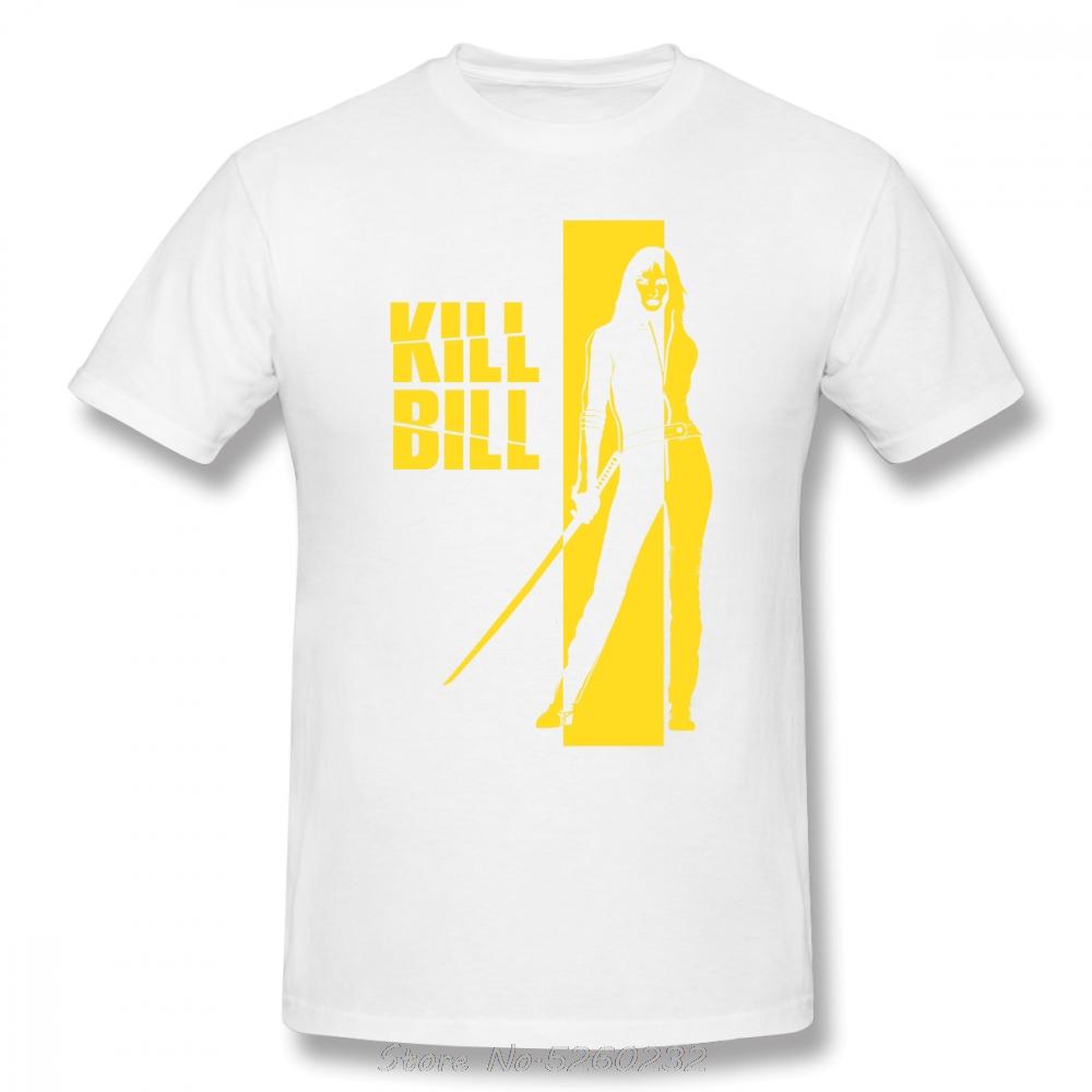 Футболка Kill Bill Футболка Kill Bill Мужская Летняя Футболка Забавная Мужская Хлопковая Футболка с Коротким Рукавом и Принтом Уличная Одежда
