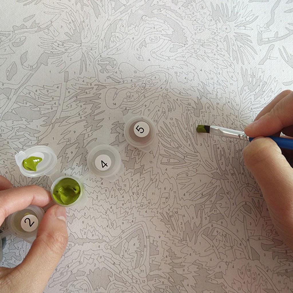 40X50cm Краска Холст DIY Картина маслом Архитектурная картина маслом