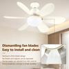 Светодиодные светильники Mordern Fan Lights 42/52CM с тремя передачами, регулируемый потолочный вентилятор для гостиной, спальни, кабинета, отеля, ресторана, внутреннего освещения