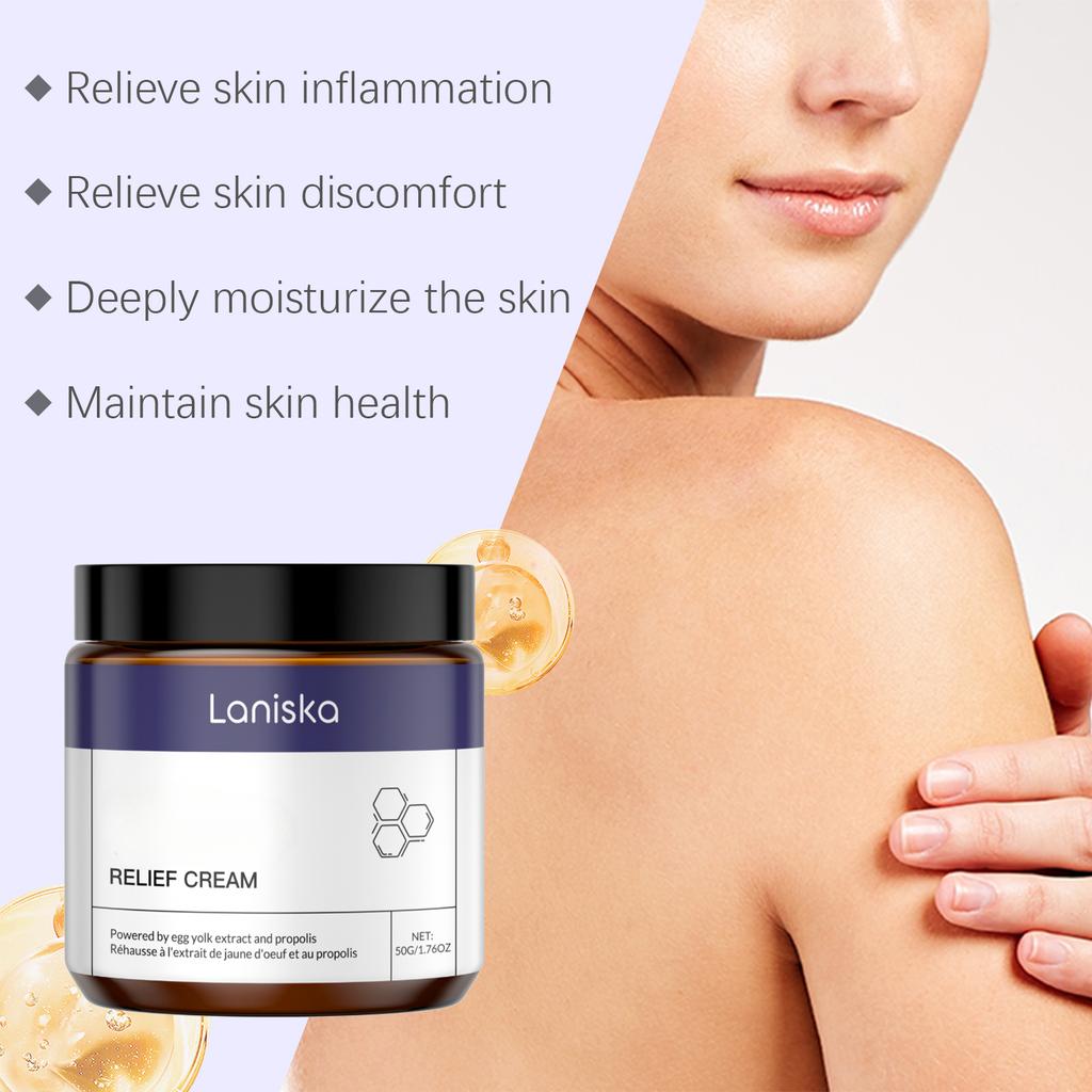 Laniska Body Neck Cream Deeply hydrating and moisturizing cream for external use to soothe skin discomfort and provide massage care