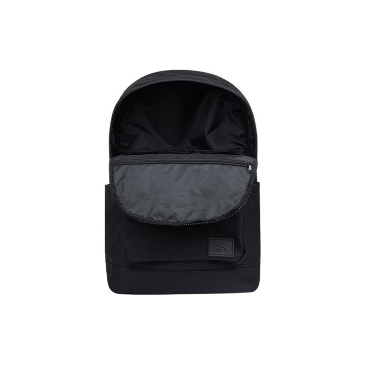 New Anta Life Collection Nylon Fabric Laptop Bag Backpack Regular Unisex Pure Black 192228152-1