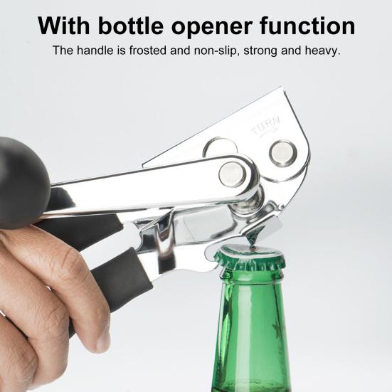 Ручной консервный нож, открывалка для бутылок из нержавеющей стали, прочная, удобная для пожилых людей, кухонные гаджеты