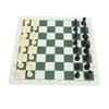 Portable Chess Set Travel Chess Board Game Set Imitation Leather PU Checkerboard 32 Chess Pieces