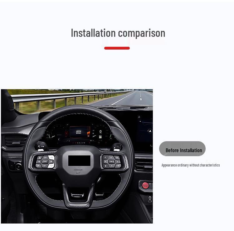 Углепластиковые подрулевые переключатели T-Carbon для рулевого колеса Ford Mustang 2425