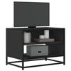 VidaXL TV Stand Black 61x40x46 Cm Engineered Wood and Metal, TV Bench, Hi-fi Cabinet, Entertainment Center, TV Buffet, 848879