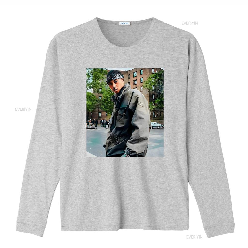 Футболка NAS rap tee 90-х хип-хоп Размер S 5XL Хлопок винтаж Стирка Повседневный уличный стиль Слегка дышащий Топ для повседневной носки