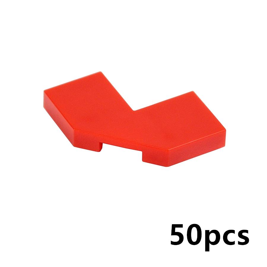50Pcs Smooth Particles 27263 2x2 Flat Tiles Corner Building Blocks Parts DIY Enlighten Bricks Assembles Education Kid Toys