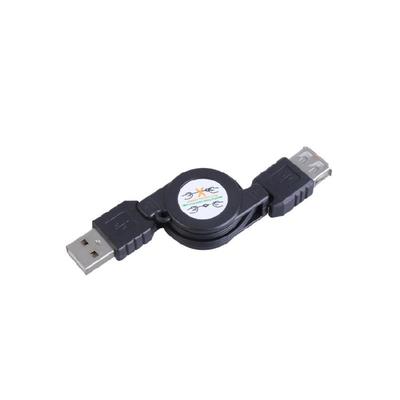 Портативный выдвижной кабель USB 2.0 папа-мама для передачи данных и зарядки, удлиняемый, для различных USB-аксессуаров