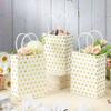 12pcs Polka Dot Gift Bags, Small Gift Bags, Small Size, Mini Gift Bags with Handles, Paper Gift Wrapping Bags for Party Favors Wedding Party Supplies