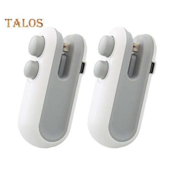 Mini Bag Sealer 2-in-1 Rechargeable Bag Sealing Machine for Snack Bags Portable Handheld Food Sealer Heat Sealing Cutting Plastic Bag