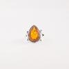 Citrine Gemstone 925 Stamped Silver Jewelry Handcrafted Partywear Ring For Women RR-57-15