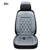 12V Heated Car Seat Cushion 2 Levels of Temperature Adjustable Seat Mat Overheat Protection Rhombus Texture Auto Seat Pad