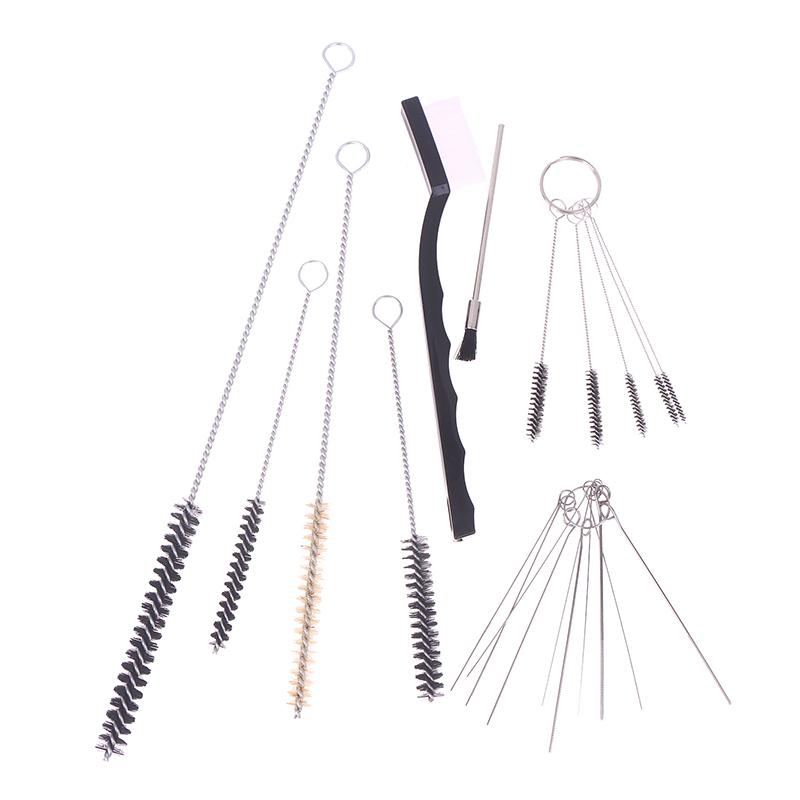17 шт./компл. Профессиональный набор щеток для распылительной очистки Набор для очистки краски Кисть для краски для очистки масляных пятен Инструменты для очистки и обслуживания