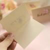 5Pcs Lovely Romantic 3D Pink Flower Decor Greeting Card Golden Letter Festive Universal Thank You Card Wedding Guest Invitation