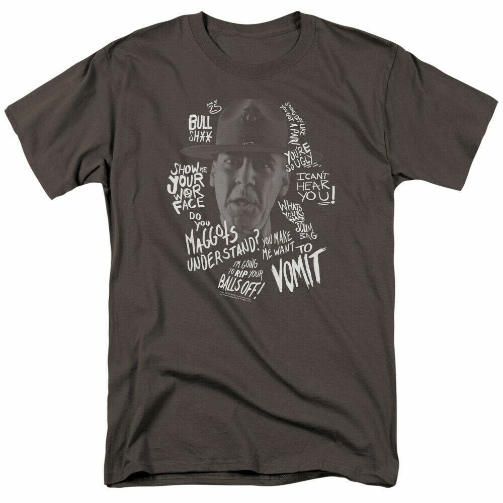 26 Full Metal Jacket Gunnery Quote T Shirt Mens Licensed Military Movie Charcoal Unisex T-Shirt