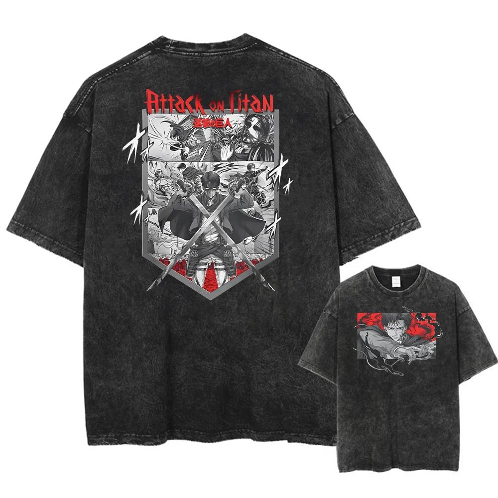 Футболка Vintage Darc Sport Wolves Print Acid T Shirt Men Clothing Cotton Boy Skateboard Short Sleeve Washed Gym Oversize Fitness