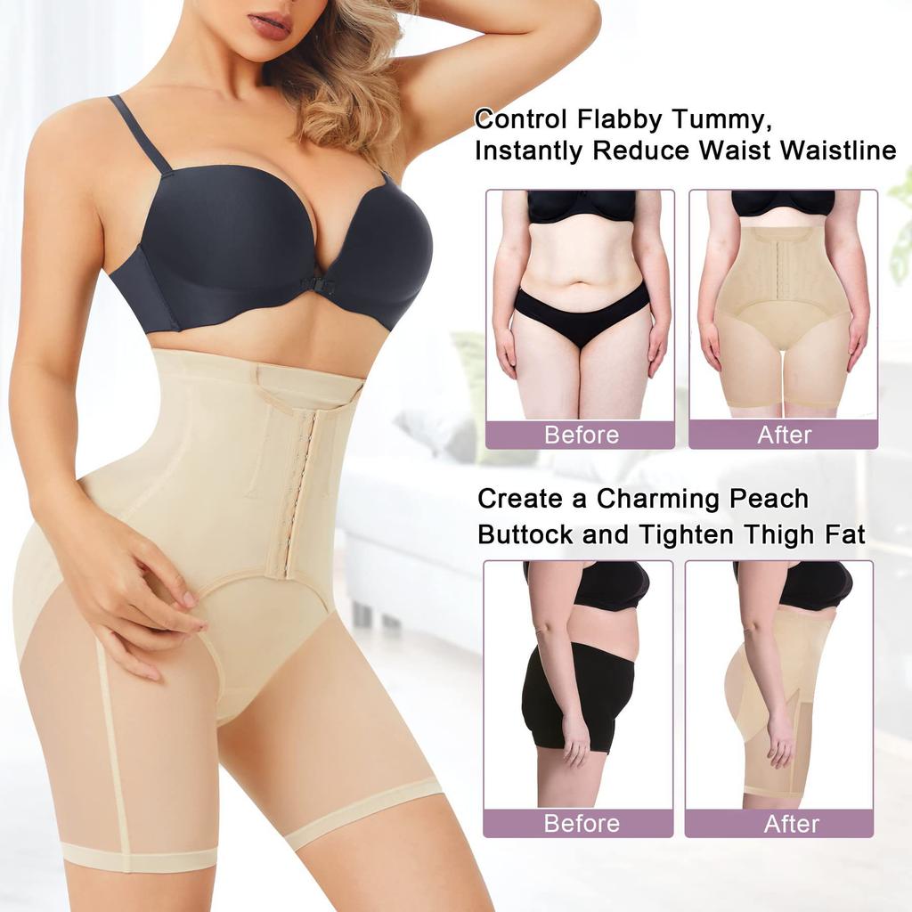 Hip Lifting Shaping Panties High-waisted Abdominal Shaping Shapewaist Girdle Abdominal Slimming Shorts Peach Buttock Lifting Panties