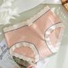 Non Marking Underwear for Women Mid Waist Lingerie Antibacterial Pure Cotton Knickers Breathable Triangle Panties