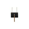 Ysl Kate Airpods Кисточка Флип-чехол Защелка Зернистая кожа Сумка через плечо для наушников Женские сумки Черный 712449-BOW07-1000