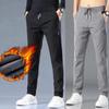 Men Soft Pants Athletic Fleece Lined Thick Joggers Loose Warm Trousers Winter