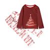 Christmas Day 3D Prints Family Matching Long Sleeve Tops+Pants Set Family Matching Sets