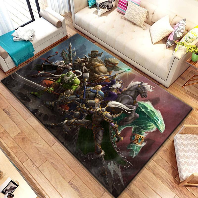 Игровой ковер World of Warcraft для гостиной, коврики для кемпинга, странные вещи, коврик для пикника, противоскользящий коврик для киберспорта, коврик для йоги, подарок для фанатов