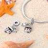 Silver Plated Dangle Charms For Woman Fit Bracelet Pendants DIY Fashion Jewelry Gift