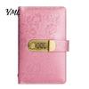Security Cash Binder A6 Password Lock Budget Organizer, PU Leather And Relief Cover, Monthly Expense Tracker 100 Pocket Savings Challenge Booklet for