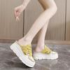 Баотоу Полутапочки Женские Новые Сандалии на Толстой Подошве Полые Дышащие Повседневные Спортивные Туфли Толстая Подошва Сандалии для Ношения на Улице
