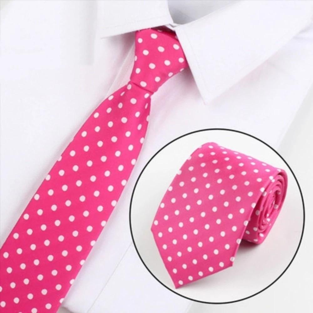 Modern Polka Dot Formal Necktie 8CM Width Business Necktie Groom Men Tie Party