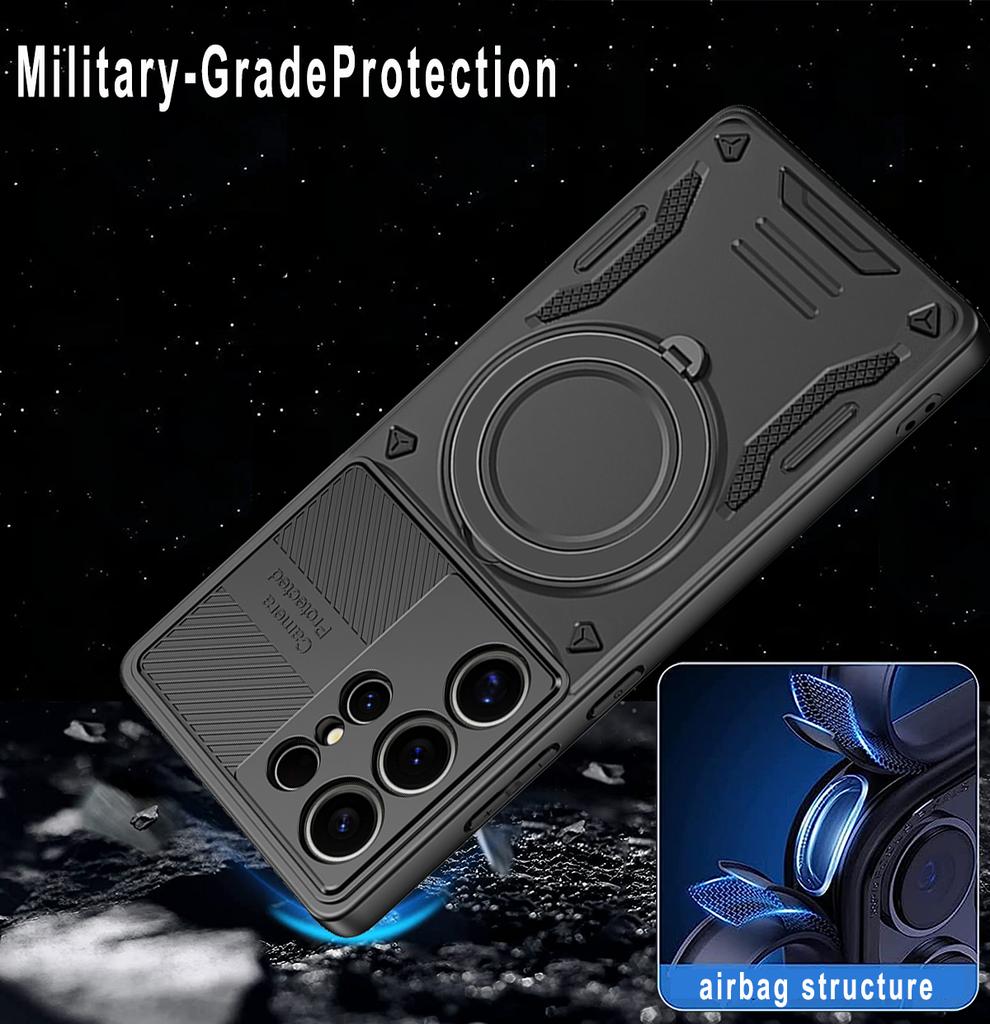 Противоударный чехол-подставка с кольцом для Samsung Galaxy S26 Ultra S25 FE S23 S24 Plus A17 A56 5G A36 A16 A55 A35 A15