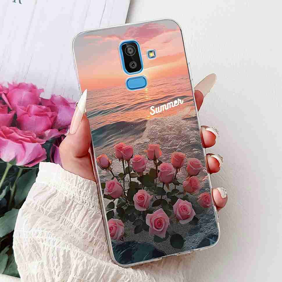 Для Samsung Galaxy J8 2018 6.0" Чехол Новый Модный Дизайн с Рисунком Мягкий Силиконовый TPU Чехол Для Samsung j8 J8 2018 Защитные Чехлы