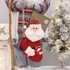 Christmas Stocking Lovely Snowman Santa Patterns For Xmas Tree Hanging Stocking Pendant Candy Gift Bag Christmas Ornament