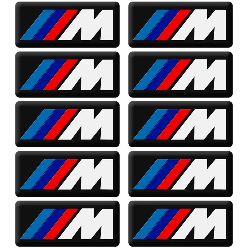 10 шт. Для BMW M Наклейка X1 X3 X4 X5 X6 X7 e46 e90 f20 e60 e39 f10 Автоаксессуары Наклейка в салон автомобиля Наклейка на руль автомобиля