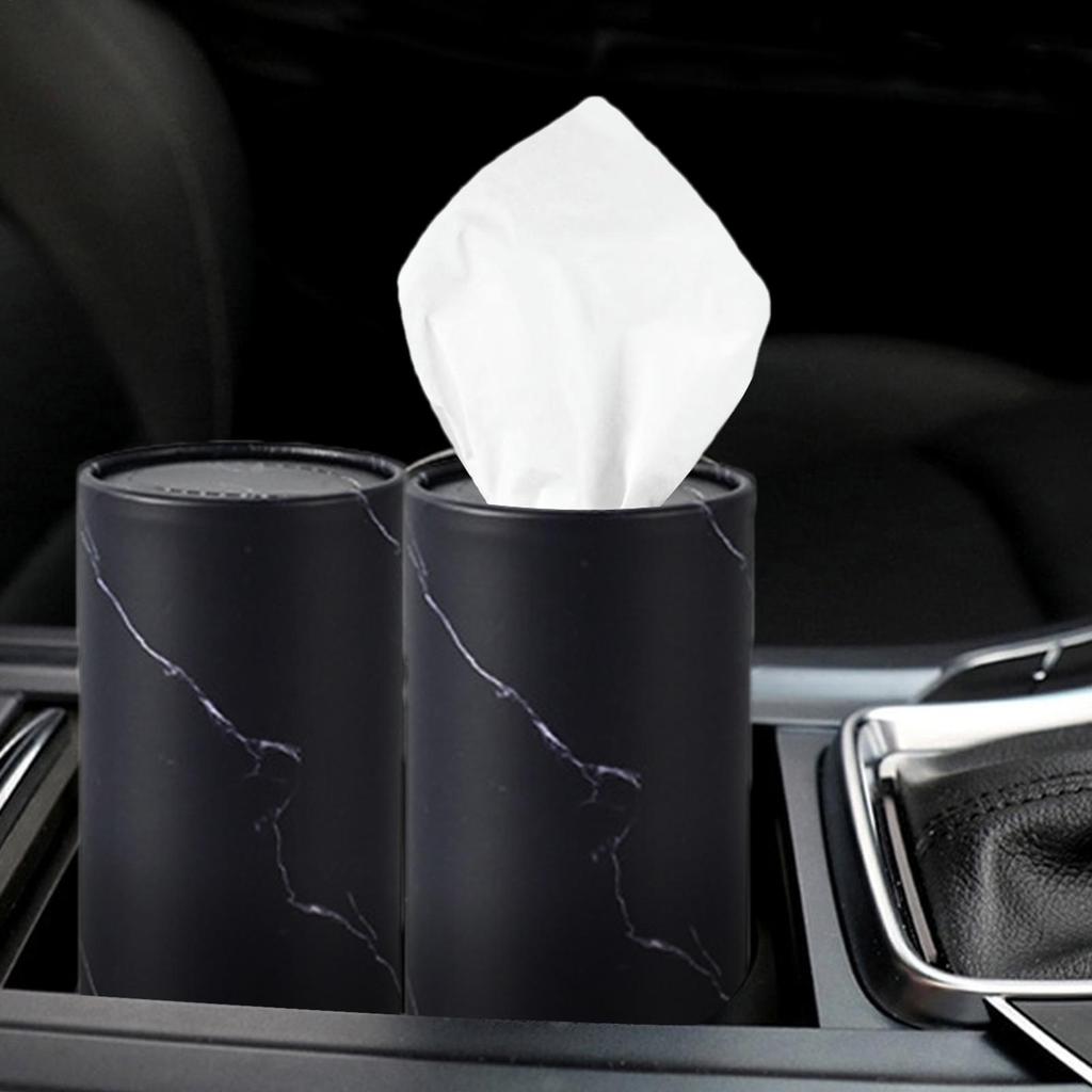 Cylinder Tissue Boxes Car Tissues Holder with Facial Tissues Car Tissues Cylinder with Facial Tissues 6 Canisters/300 Tissues